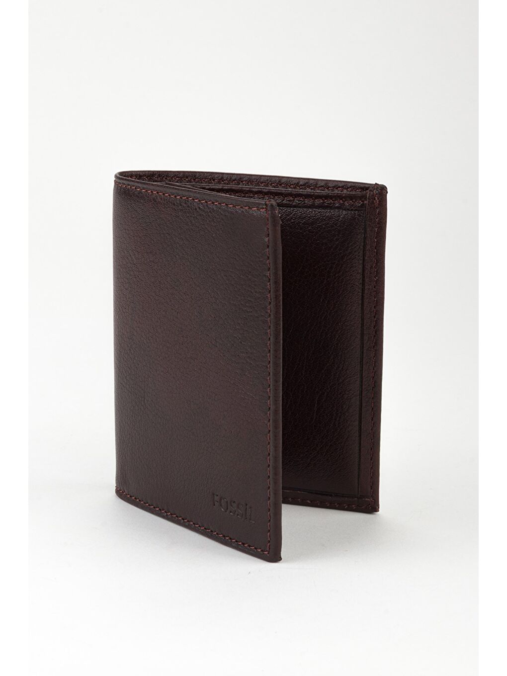 Kahverengi Kutulu Hakiki Deri Küçük Boy Dikey Yapraklı El Portföyü Cüzdan-2