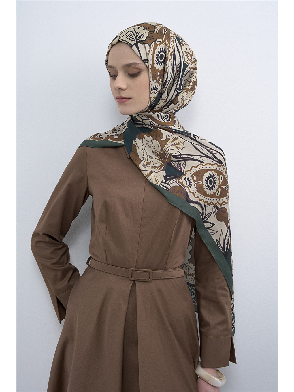 Kahverengi Pure Şal 3217 50