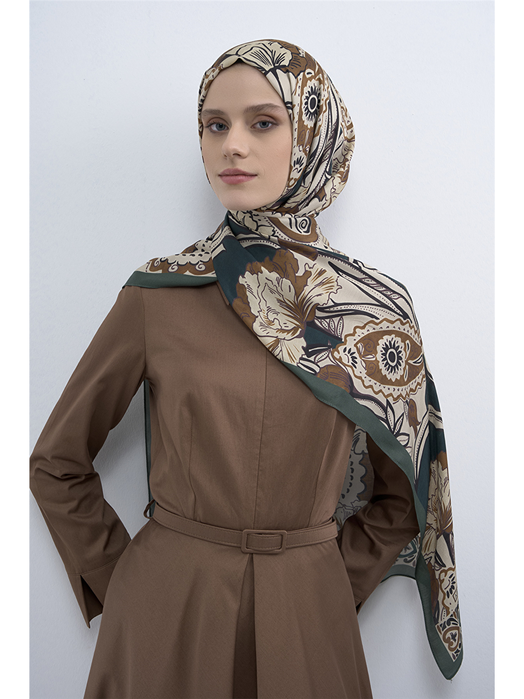 Kahverengi Pure Şal 3217 50-1