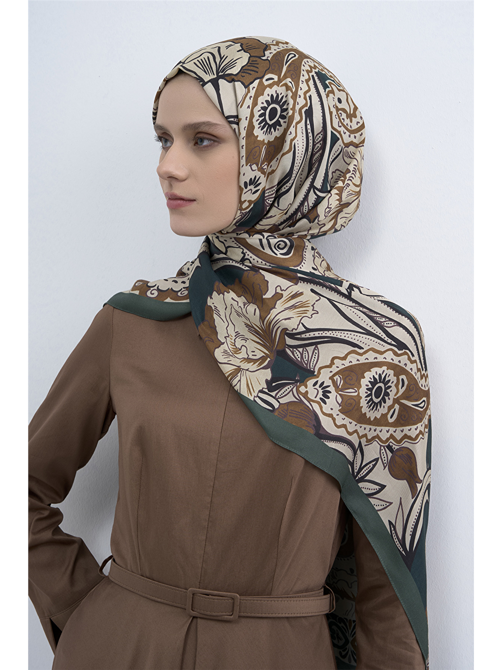 Kahverengi Pure Şal 3217 50-2