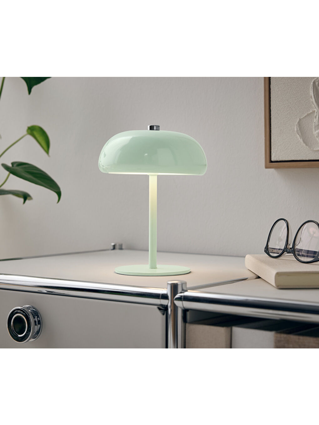 Yeşil LED Masa Lambası, Pilli, Küçük