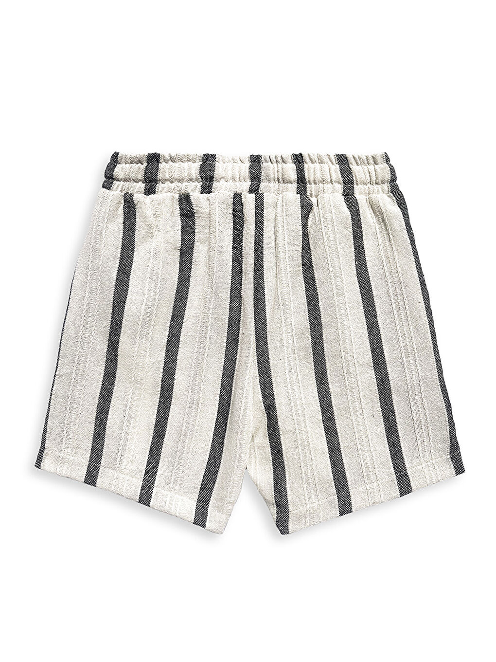 Siyah Erkek Çocuk Takım Dino Pamuk T-Shirt Ve Çizgili Keten Görünümlü Yazlık Şort-8