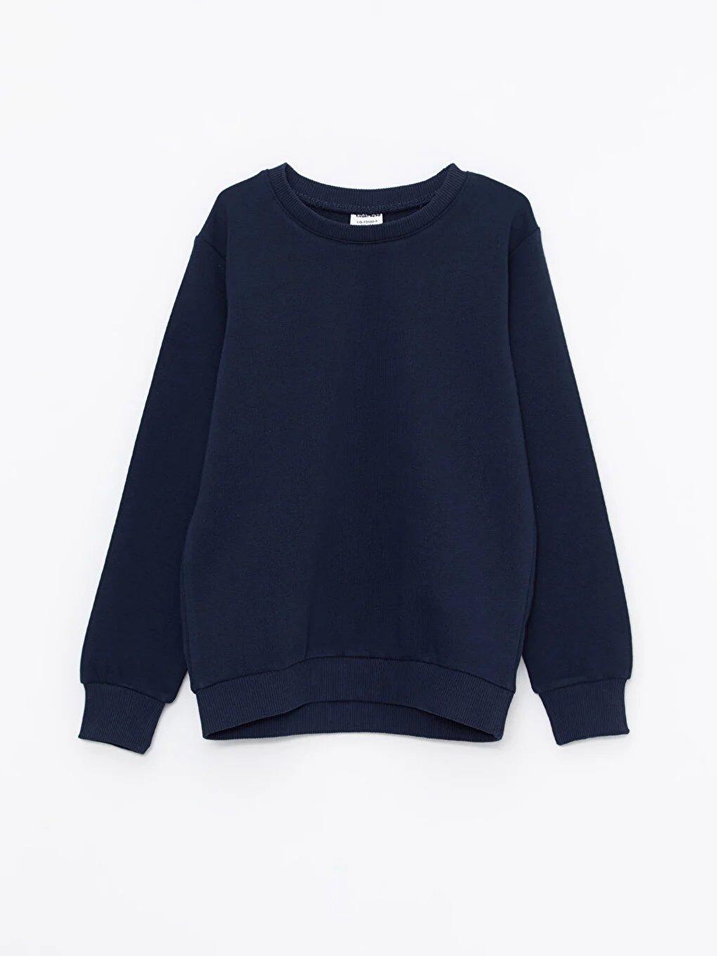 LUGGİ BABY Lacivert Bisiklet Yaka Basic Uzun Kollu Erkek Çocuk Sweatshirt - 1