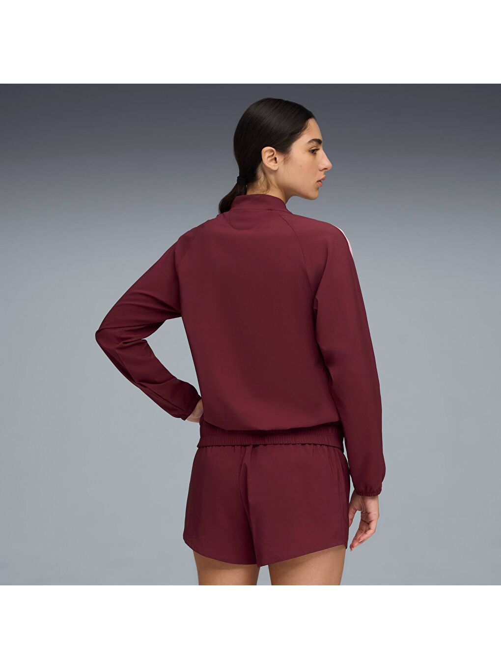 Bordo FLORAL RIBBON Kadın Ceket-2