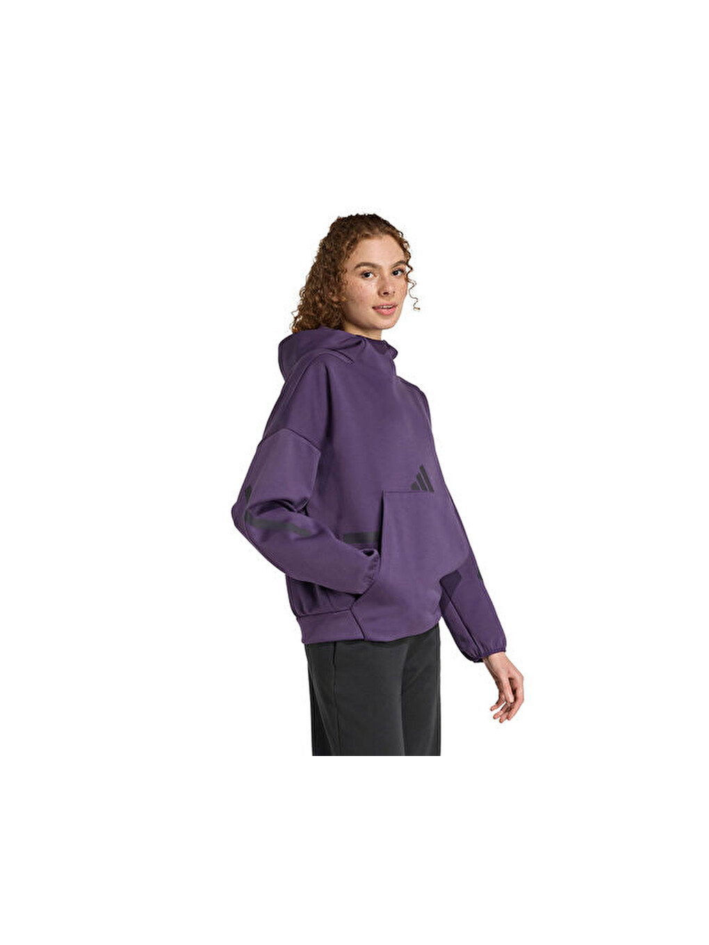 W Z.n.e. Oh Hd Kadın Günlük Sweatshirt Jw7746 Mor-2
