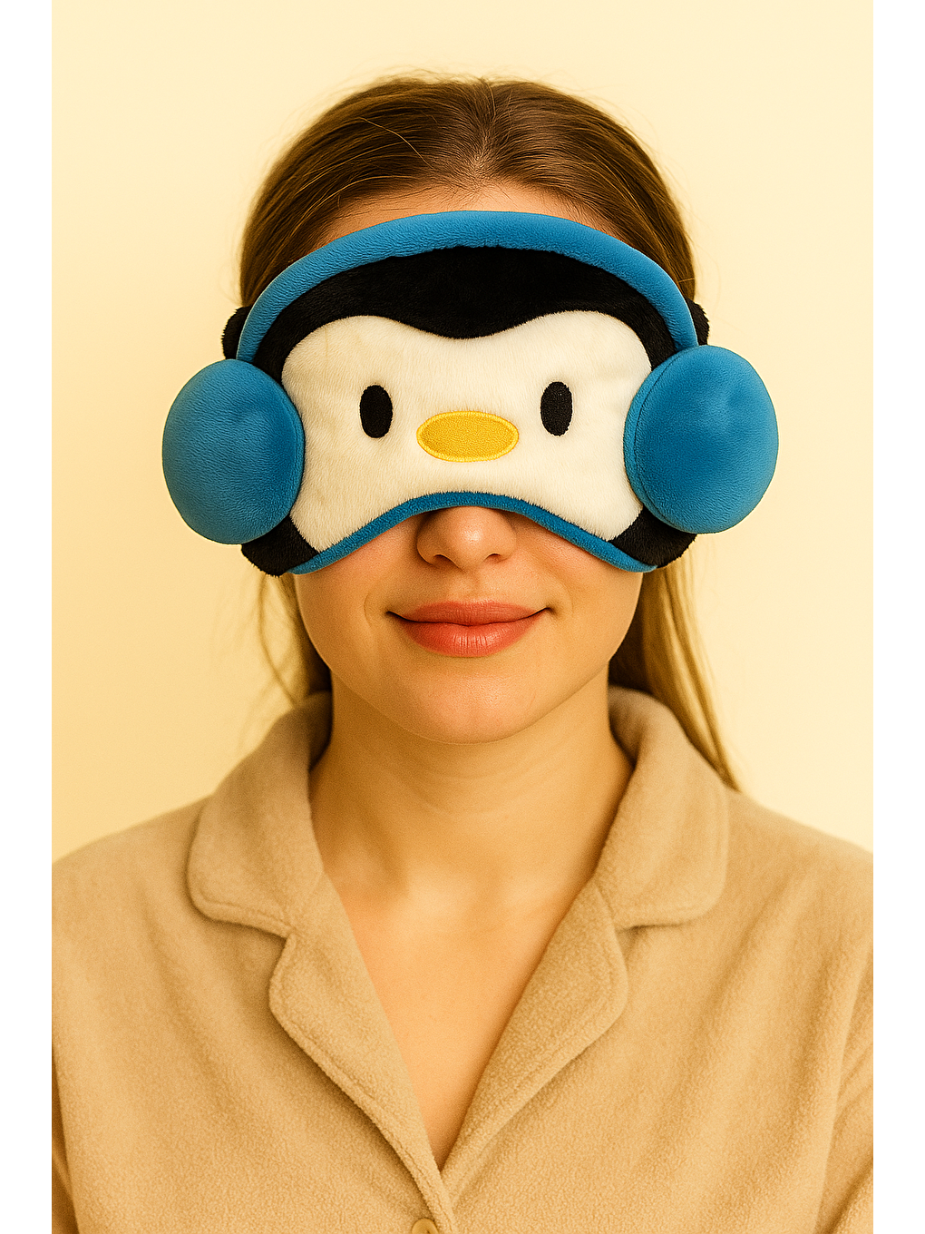 Karışık Penguenli Göz Uyku Bandı-1