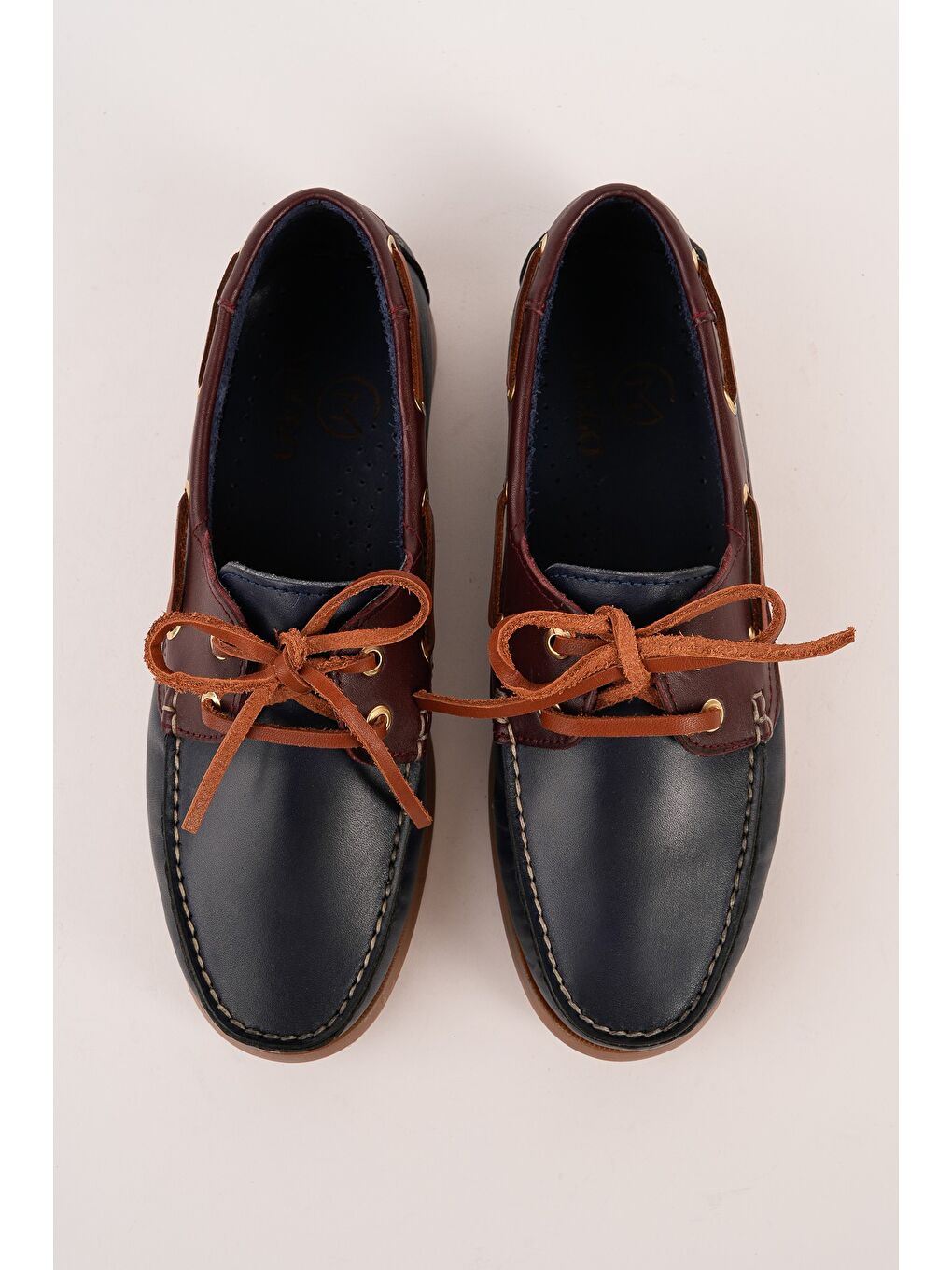 Lacivert GENOVA Hakiki Deri Bağcıklı Erkek Günlük Loafer Ayakkabı-4