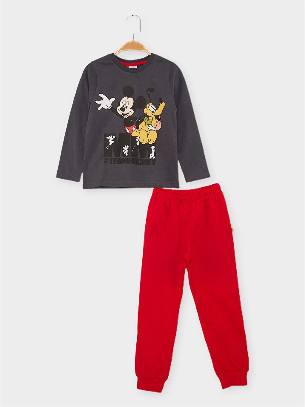 Gri Mickey Mouse Lisanslı Erkek Çocuk 2'li Takım 21315