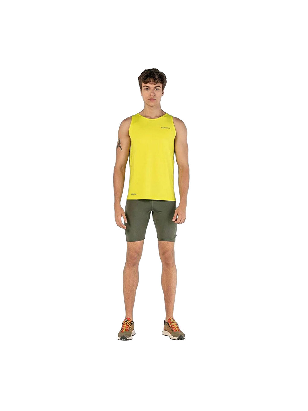 Light Erkek Haki Koşu Taytı-1