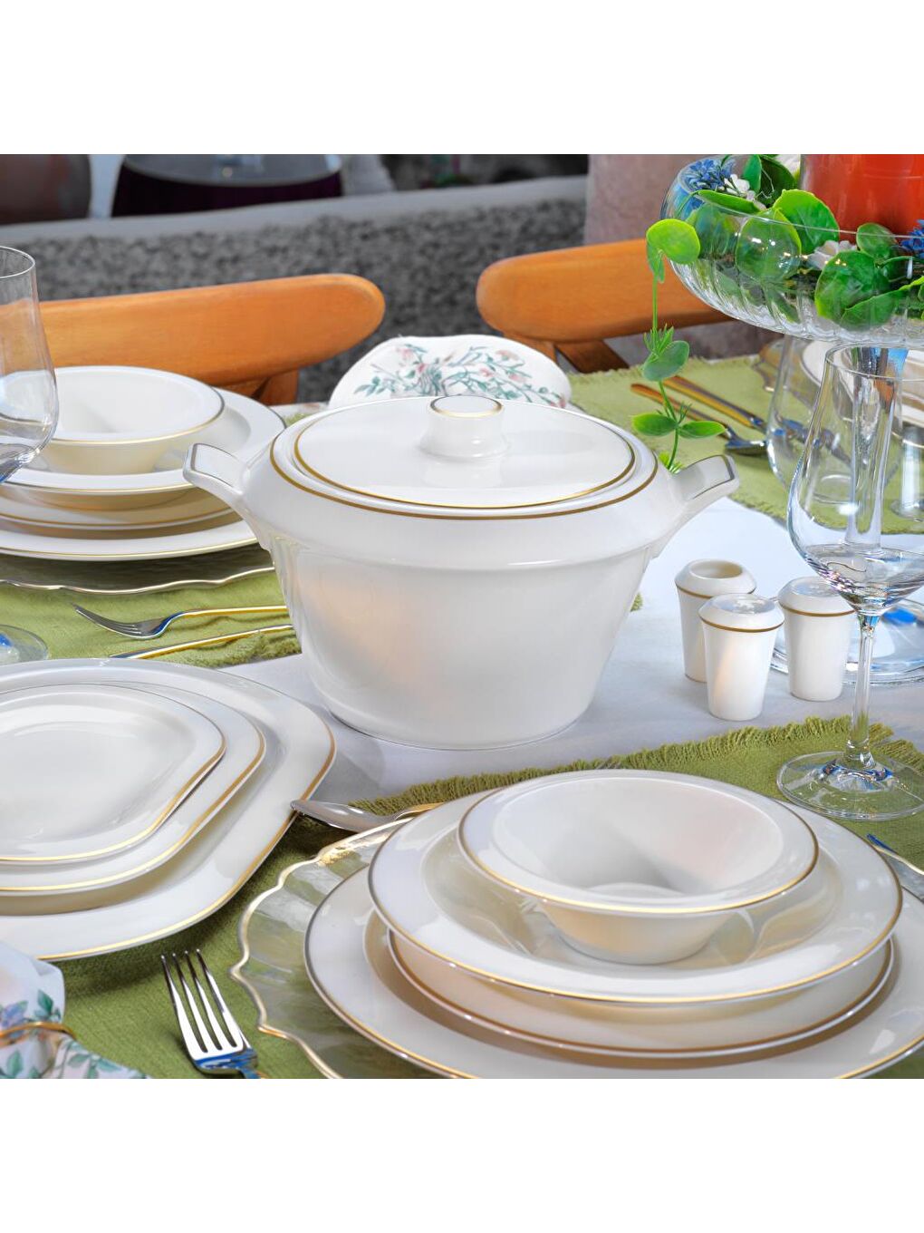 Sarı Tılsım Timeless Oval Servis Tabağı-25cm-1 Parça-2