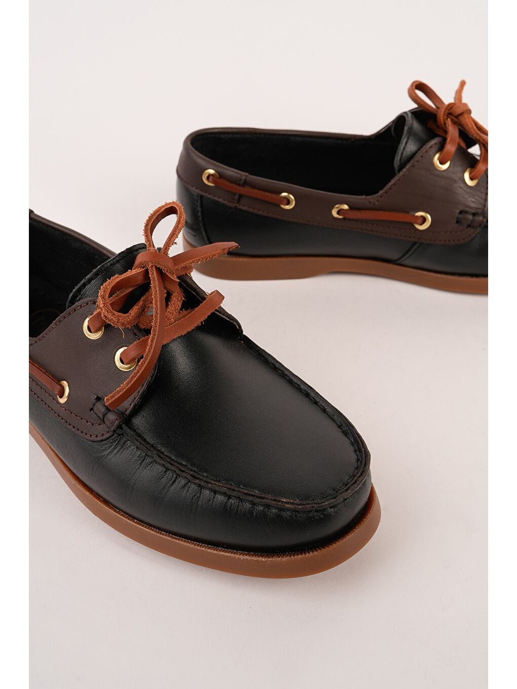 Siyah GENOVA Hakiki Deri Bağcıklı Erkek Günlük Loafer Ayakkabı-2