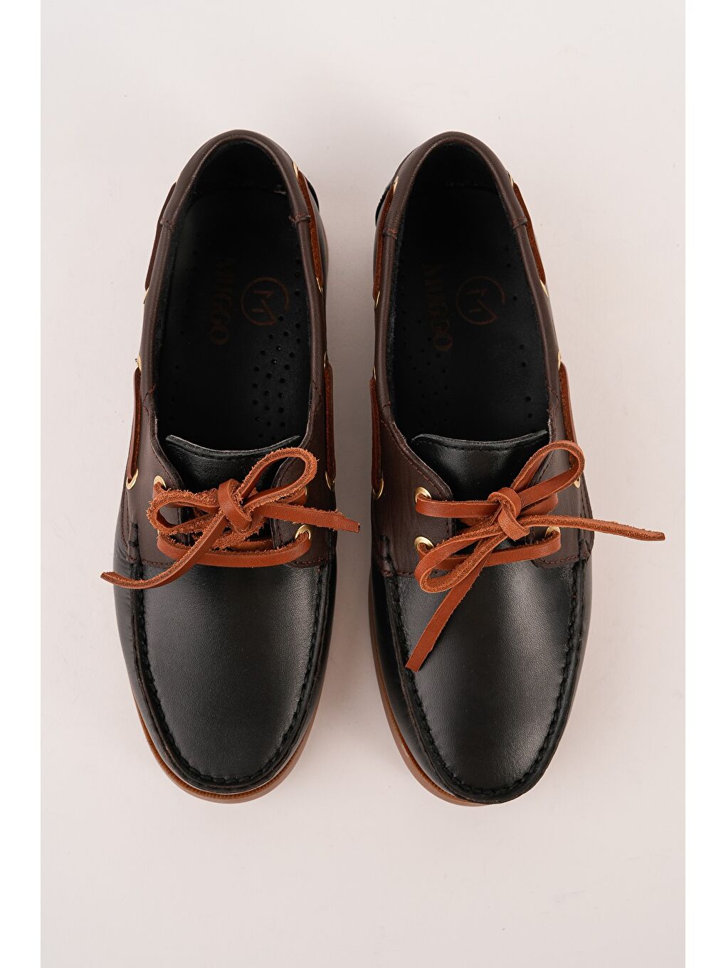 Siyah GENOVA Hakiki Deri Bağcıklı Erkek Günlük Loafer Ayakkabı-4