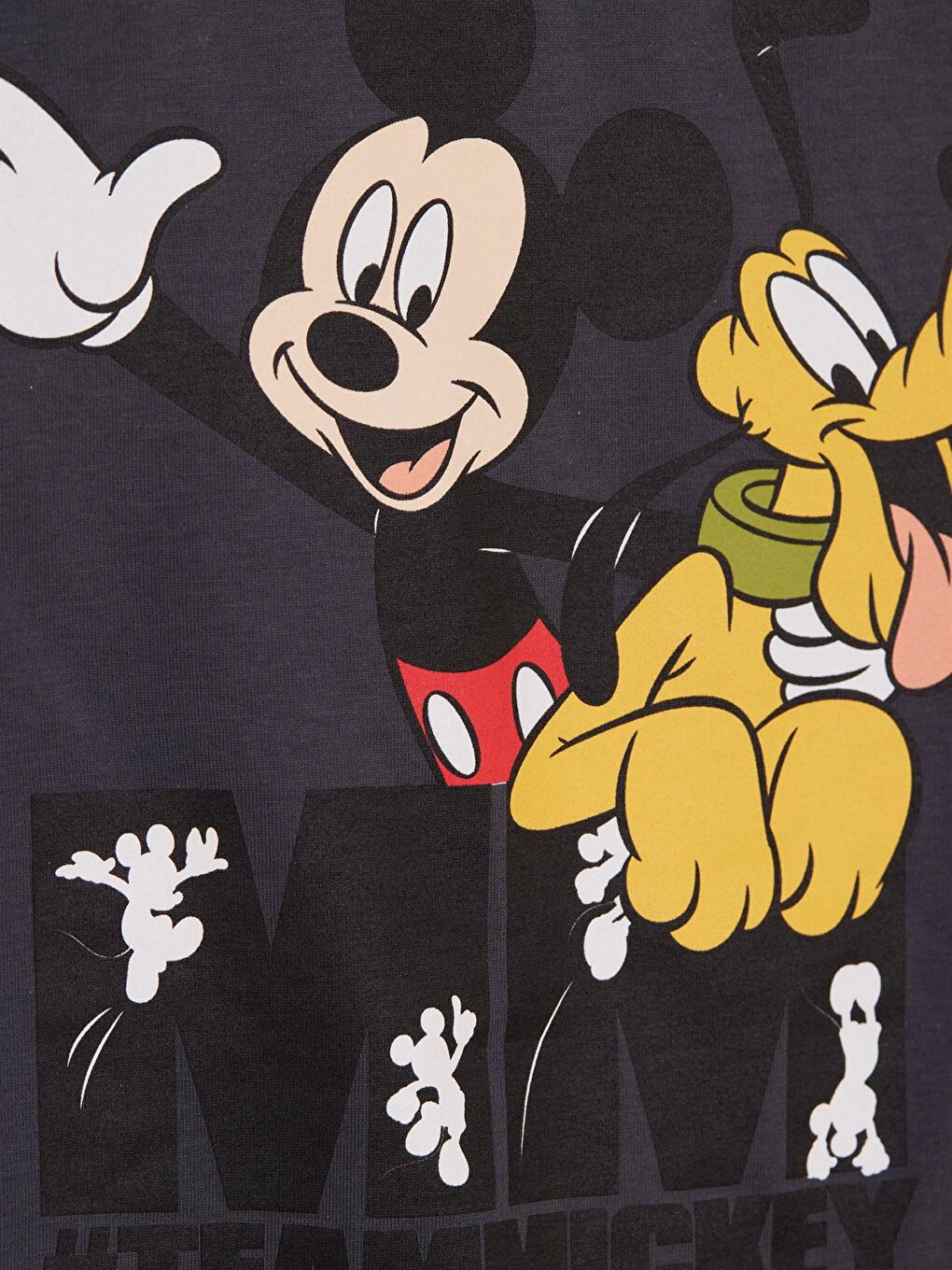 Gri Mickey Mouse Lisanslı Erkek Çocuk 2'li Takım 21315-1