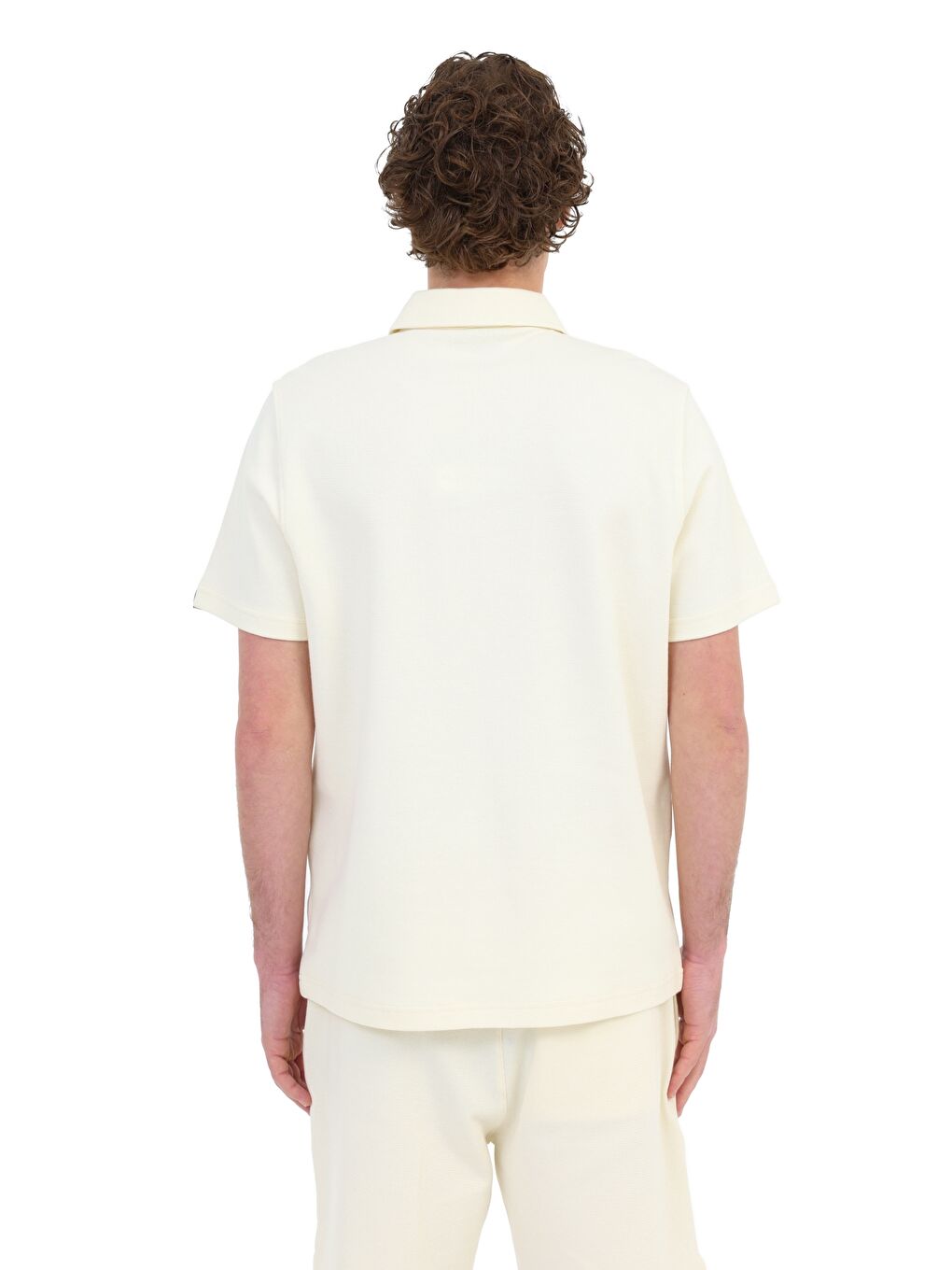 Bej Erkek Kısa Kol T-Shirt-1
