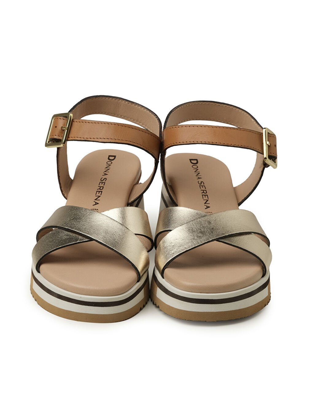 Bej Kadın Sandalet 2F5127DP TOMAIA 5127 DP Platino/Cuoio-2