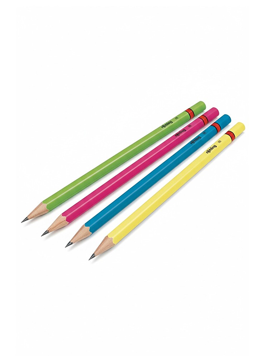Rotring Neon Kurşun Kalem 12 Li 1 Paket Renkli Kurşun Kalem Mavi Yeşil Sarı Pembe Hb Kurşun Kalem-5