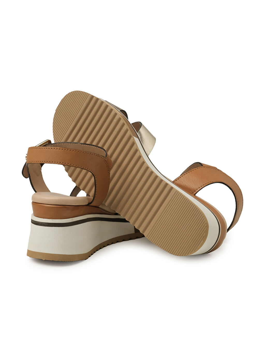 Bej Kadın Sandalet 2F5127DP TOMAIA 5127 DP Platino/Cuoio-3