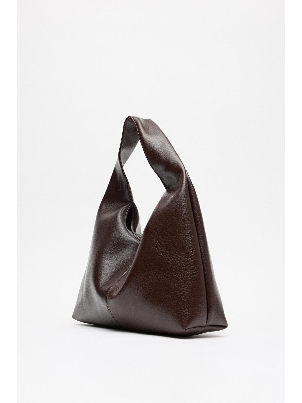 Yumuşak Dokulu Deri Tote Çanta Kahverengi