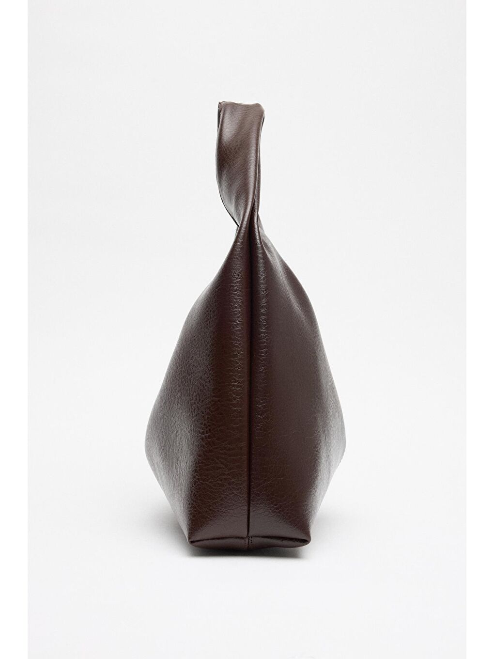 Yumuşak Dokulu Deri Tote Çanta Kahverengi-2