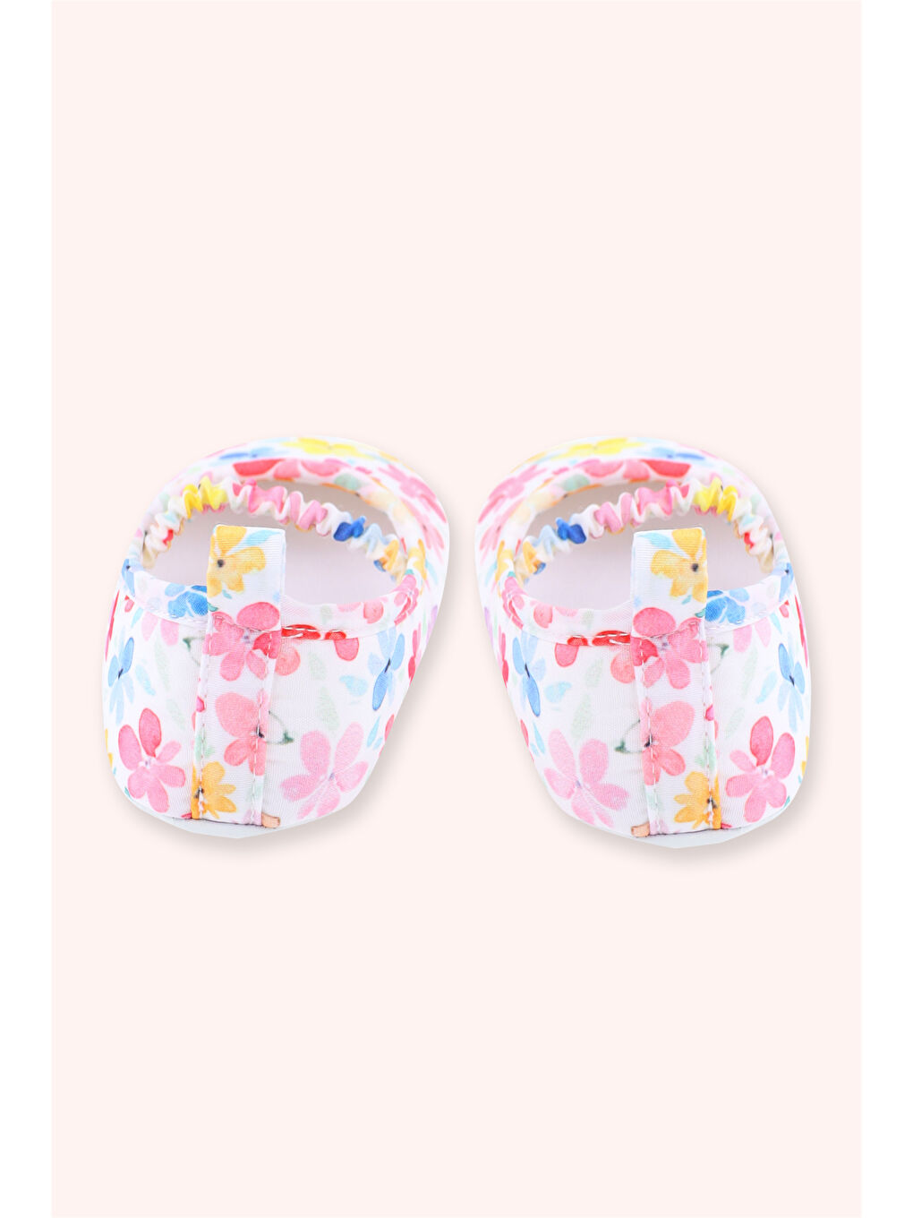 Karışık Yenidoğan Çicek Desenli Patik-3