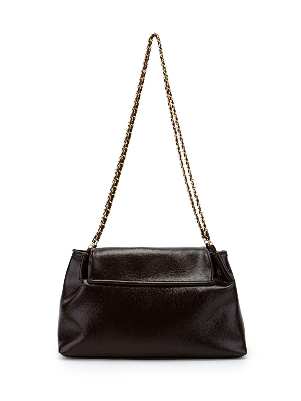 Kapaklı Zarif Tasarım Sarrah Kadın Omuz Çanta Kahverengi-2