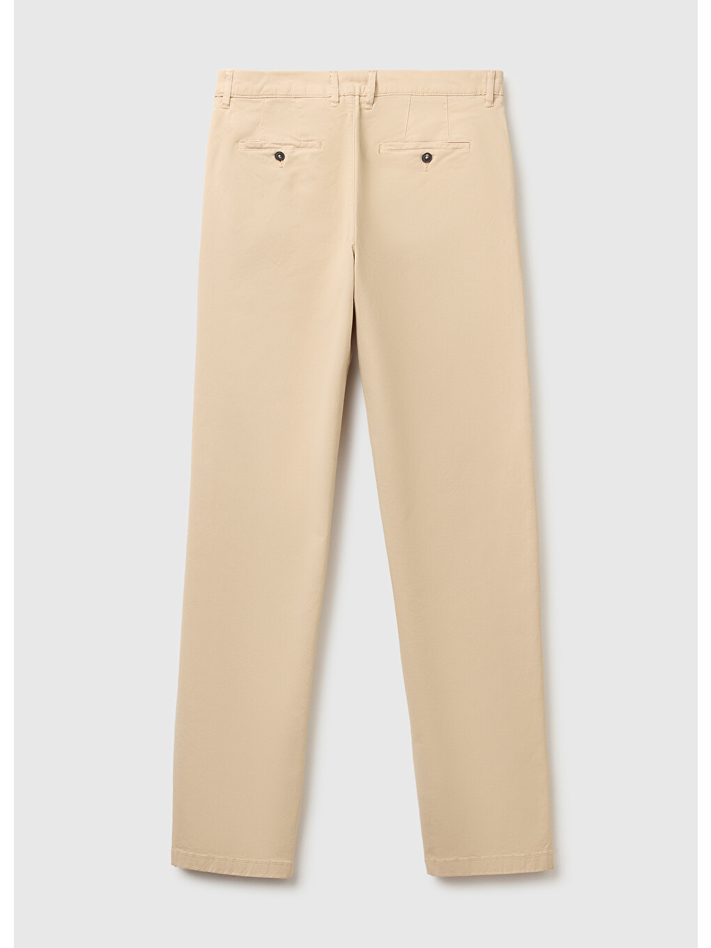 Erkek Bej Slim Fit Chino Pantolon-1