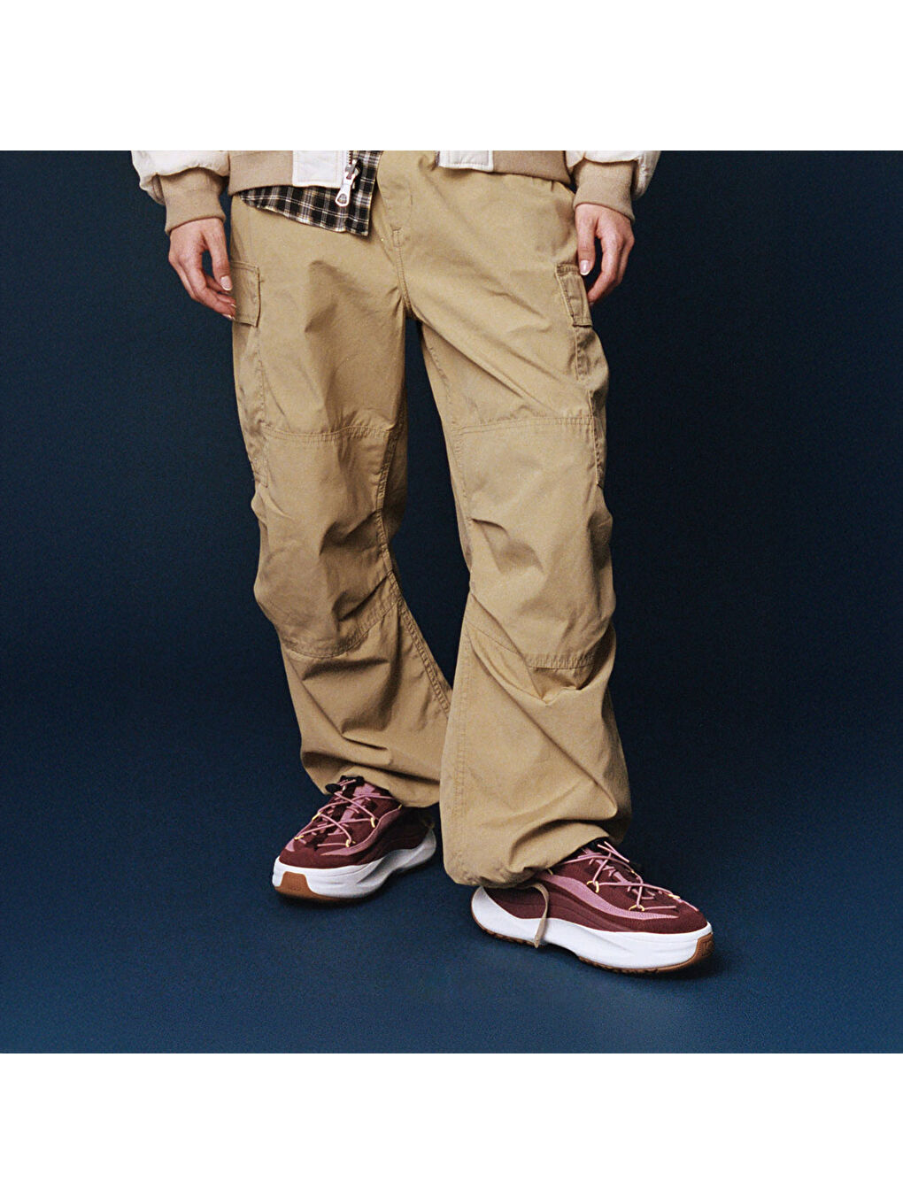 Bordo Kadın Sneaker ( Günlük) 80D2490080-DJ01 Moon247 Xlace Burgundy/Pink-5