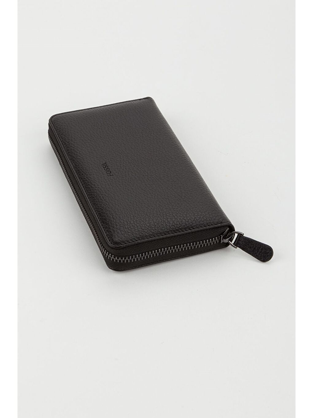 Siyah Kutulu Hakiki Deri Su Yeşili Fermuarlı Büyük Boy Kadın El Portföyü Kartlık Cüzdan-4