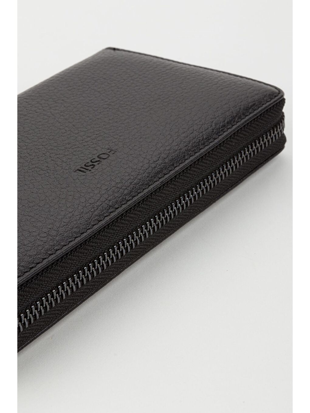 Siyah Kutulu Hakiki Deri Su Yeşili Fermuarlı Büyük Boy Kadın El Portföyü Kartlık Cüzdan-6