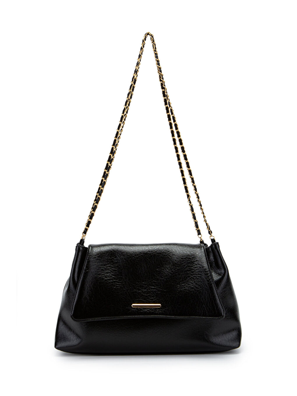 Kapaklı Zarif Tasarım Sarrah Kadın Omuz Çanta Siyah