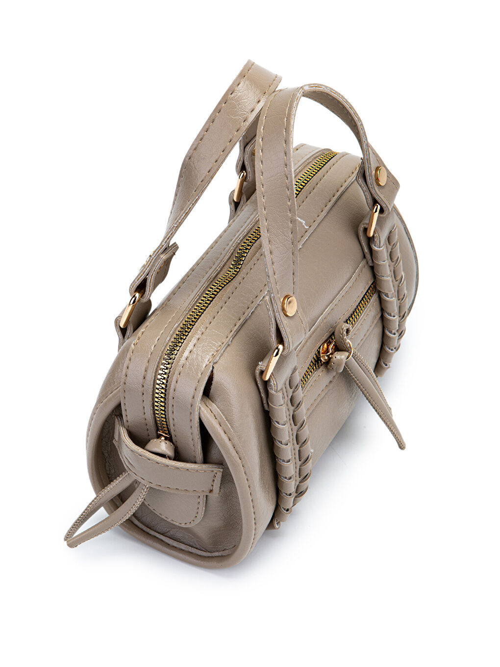 Örgü Ve Sarkıt Detaylı Jimmy Kadın Çapraz Çanta Bej-2