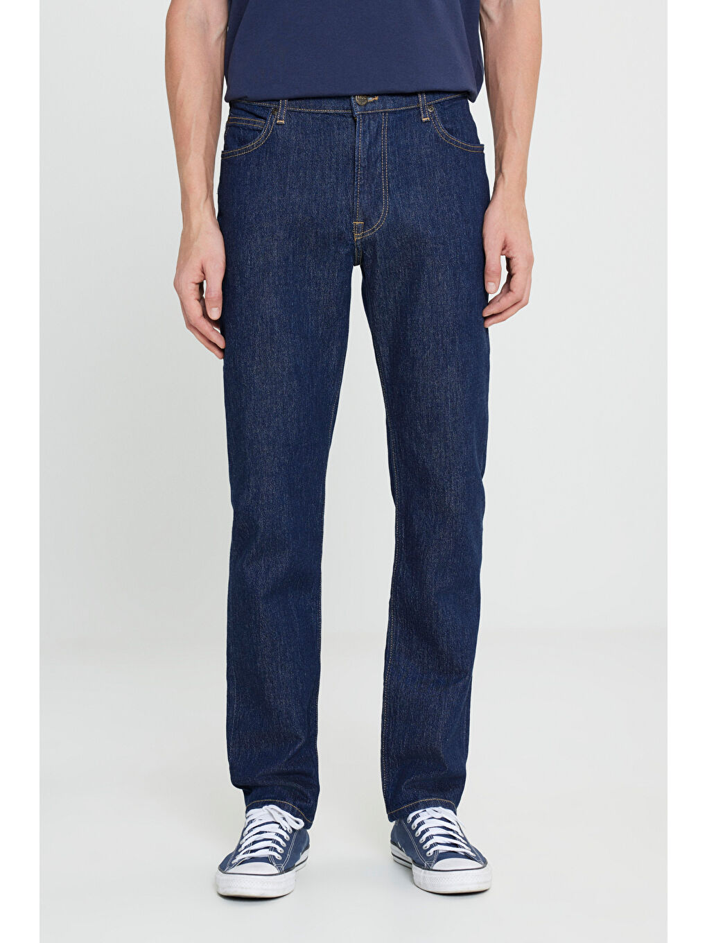 Lacivert West Straight Fit Normal Bel Esnek Jean Pantolon-2