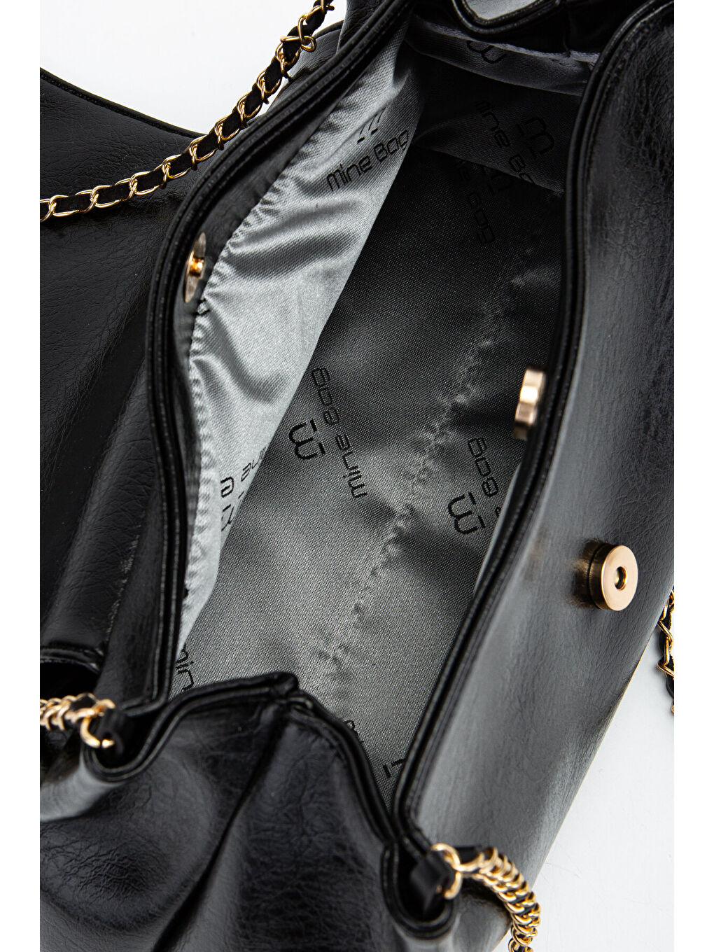 Kapaklı Zarif Tasarım Sarrah Kadın Omuz Çanta Siyah-3