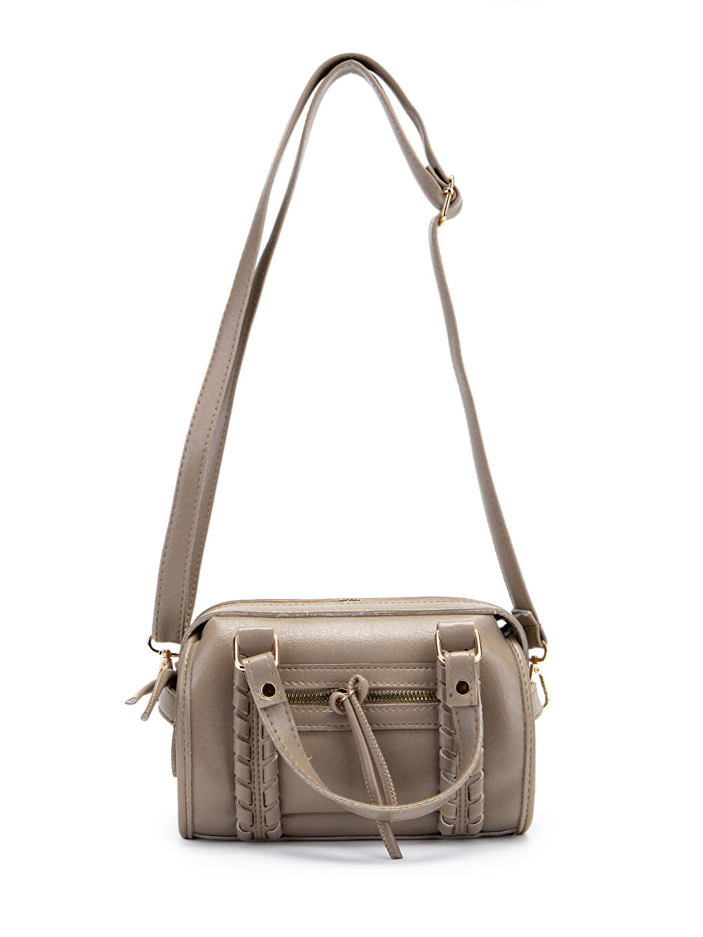 Örgü Ve Sarkıt Detaylı Jimmy Kadın Çapraz Çanta Bej-3