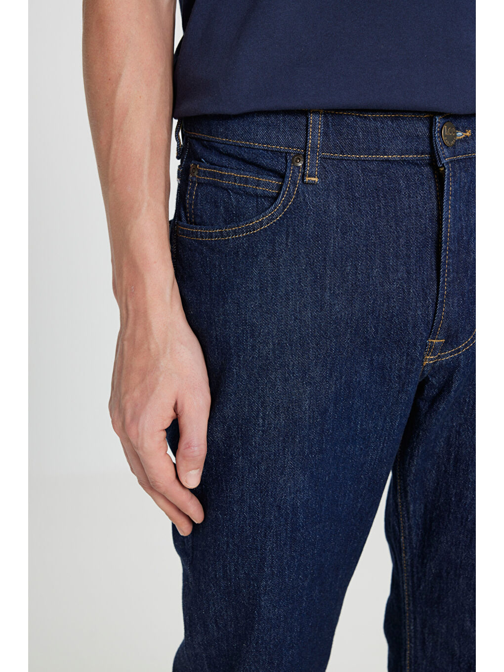 Lacivert West Straight Fit Normal Bel Esnek Jean Pantolon-4