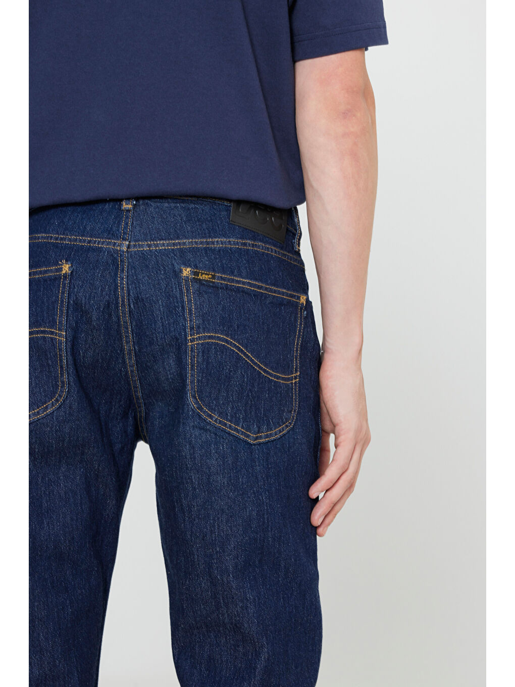 Lacivert West Straight Fit Normal Bel Esnek Jean Pantolon-5