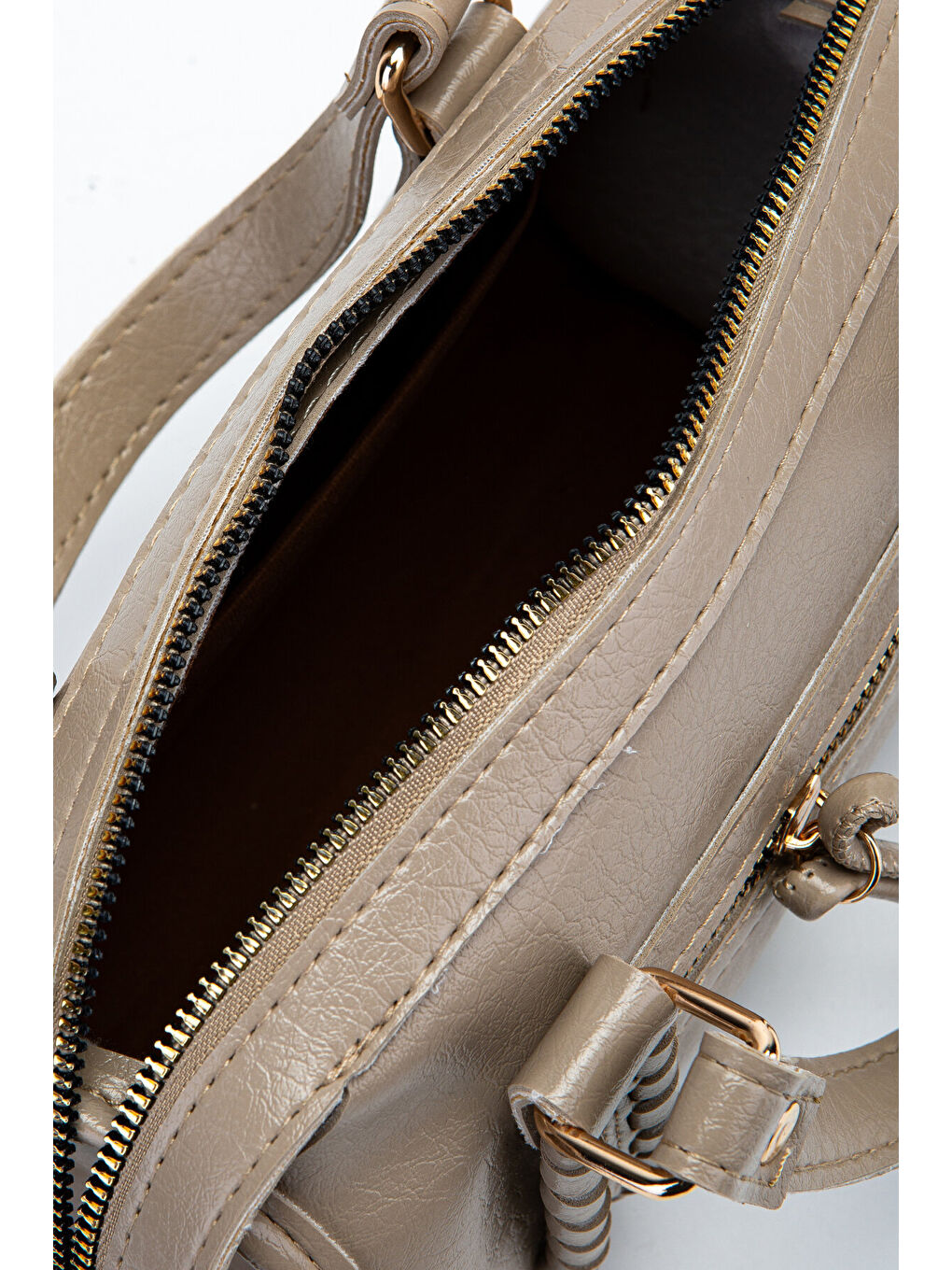 Örgü Ve Sarkıt Detaylı Jimmy Kadın Çapraz Çanta Bej-6