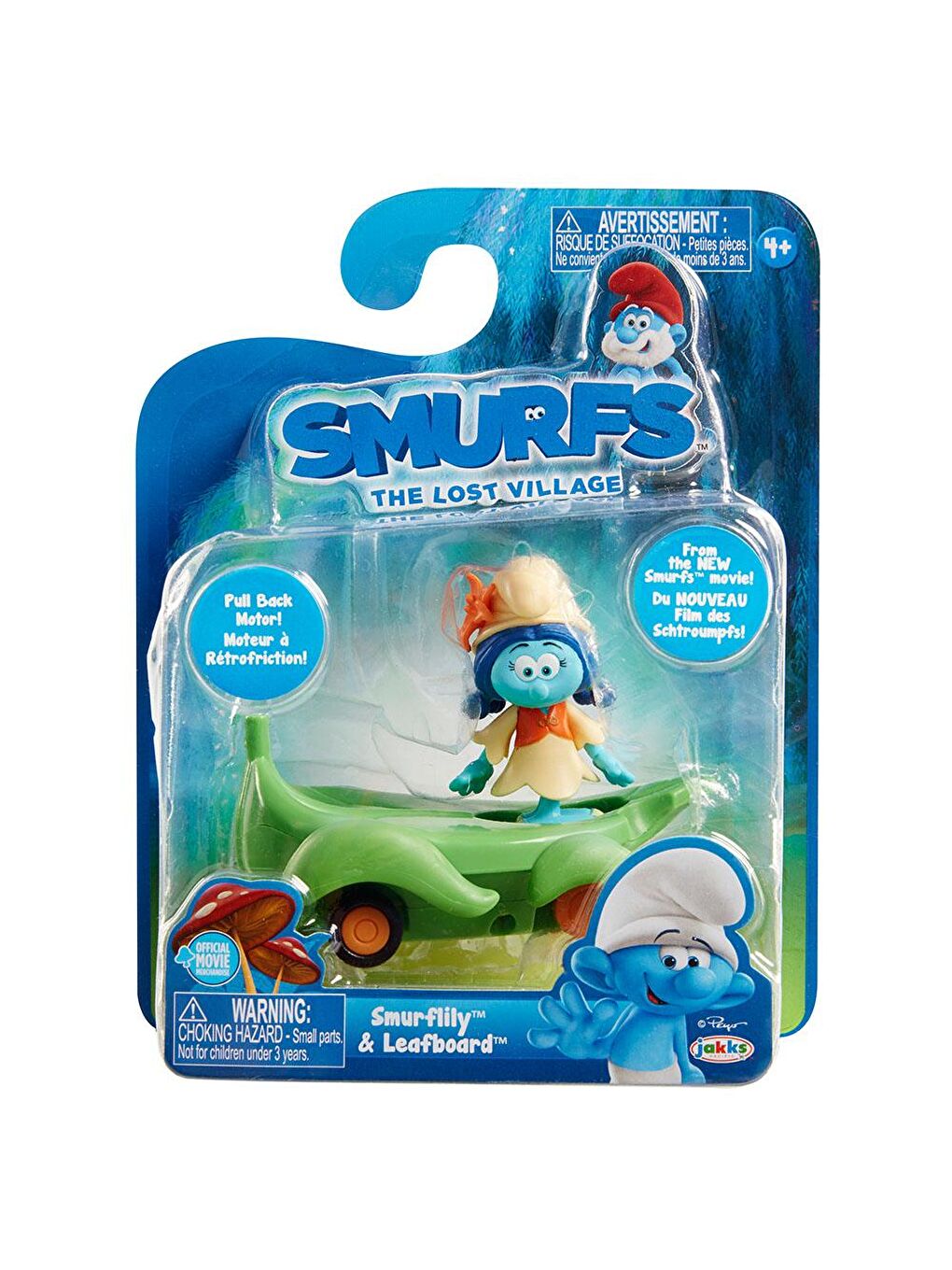 Jakks Pacific Renksiz Şirinler Kayıp Köy Lily Şirin Araç ve Figür Seti - 2