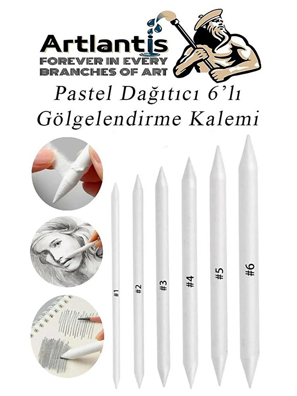 Canson A4 Eskiz Defteri 1557 40 Yaprak Fatih Dereceli Kalem 12 Renk Kuru Boya Sketch Karakalem 6 Lı-3