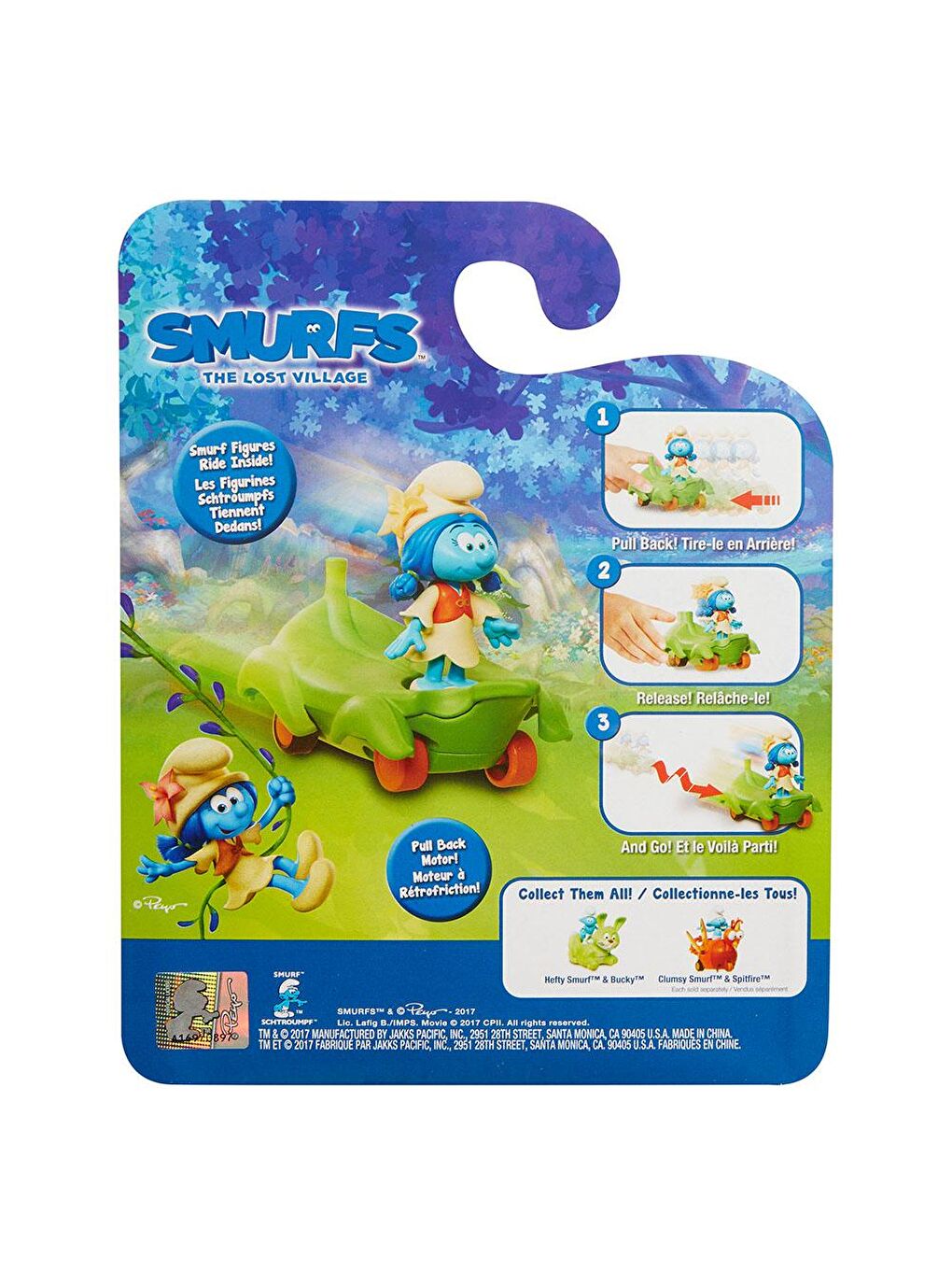 Jakks Pacific Renksiz Şirinler Kayıp Köy Lily Şirin Araç ve Figür Seti - 4