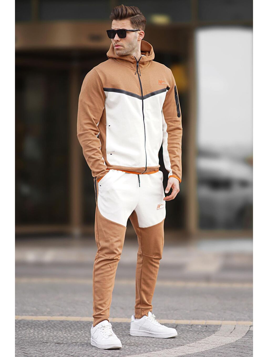 Bej Erkek Eşofman Takımı 5697-1