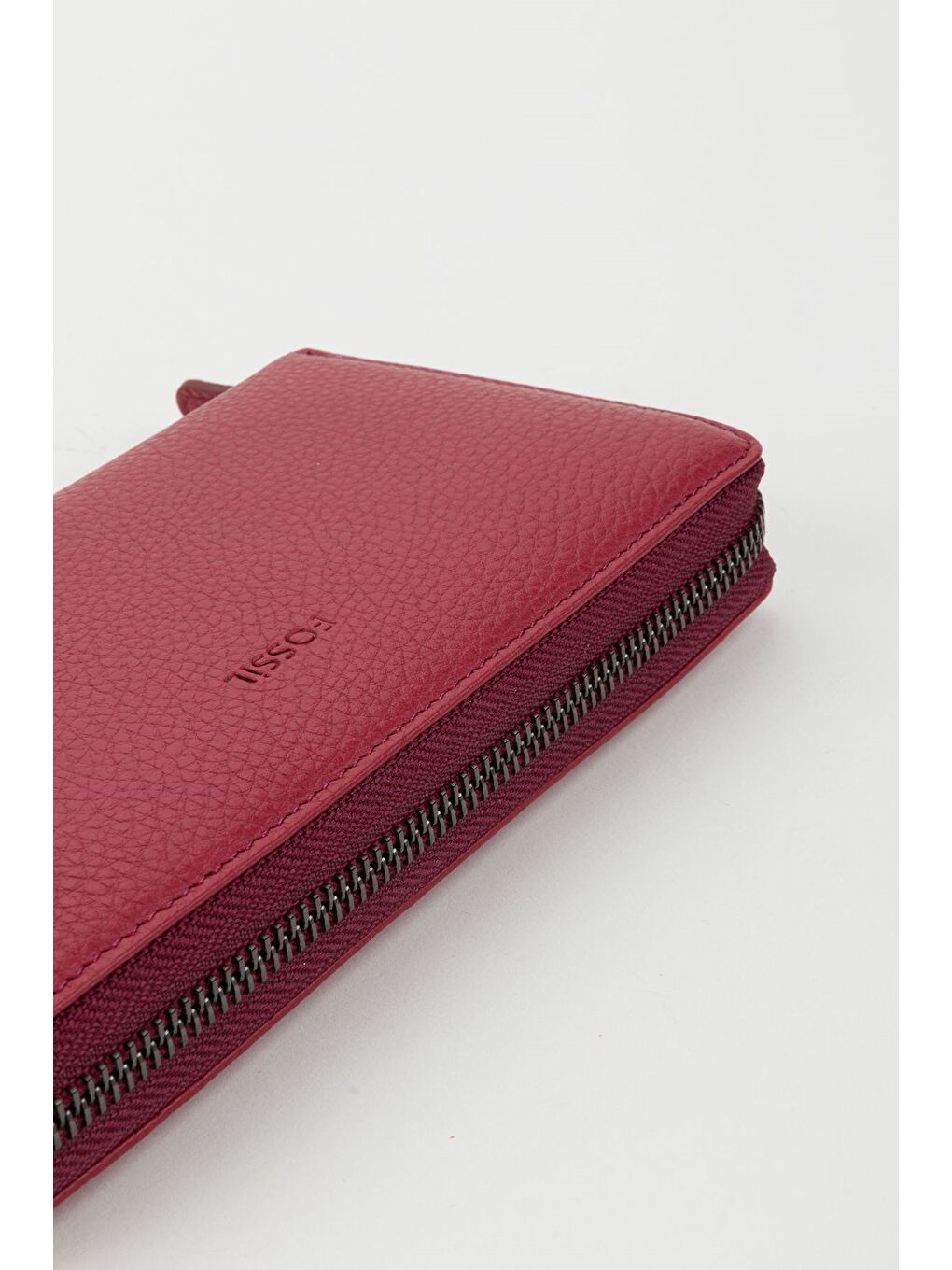 Bordo Kutulu Hakiki Deri Su Yeşili Fermuarlı Büyük Boy Kadın El Portföyü Kartlık Cüzdan-6