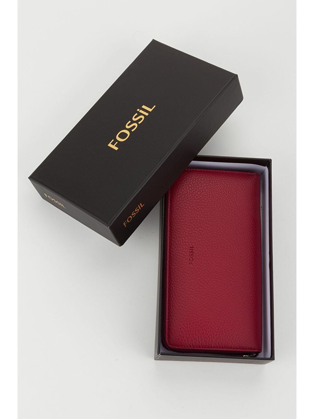 Bordo Kutulu Hakiki Deri Su Yeşili Fermuarlı Büyük Boy Kadın El Portföyü Kartlık Cüzdan-7