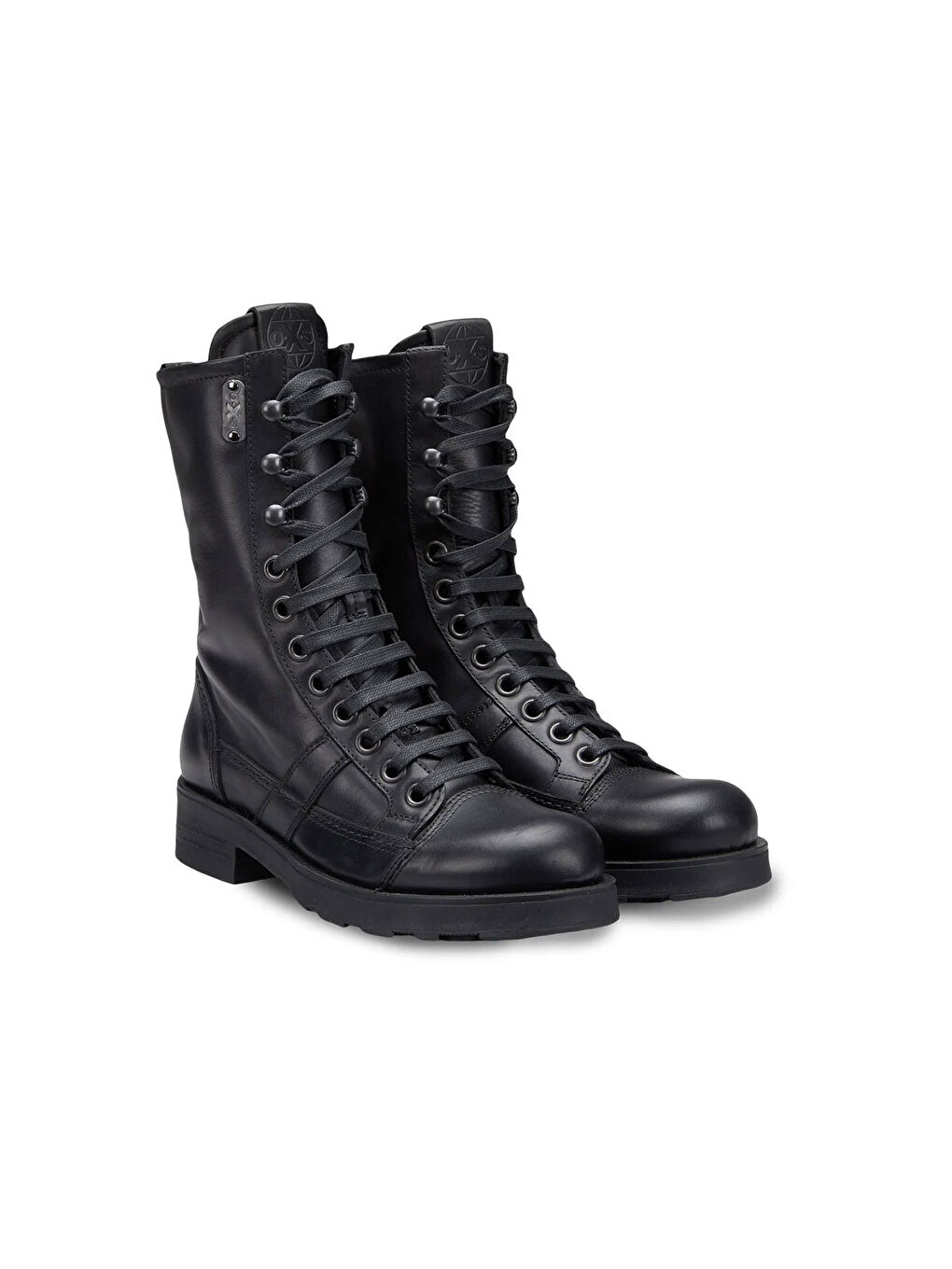 Siyah Kadın Çizme OXW002100 FRANK 0021 MID D LEATHER Black-1