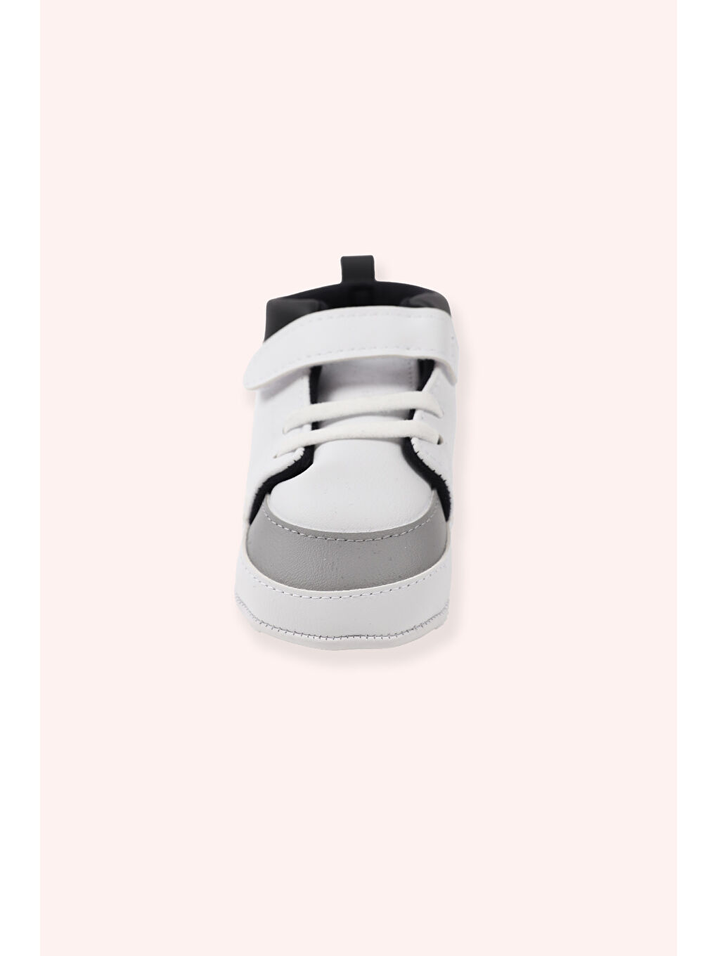 Yenidoğan Cırt Cırtlı Beyaz Patik-1