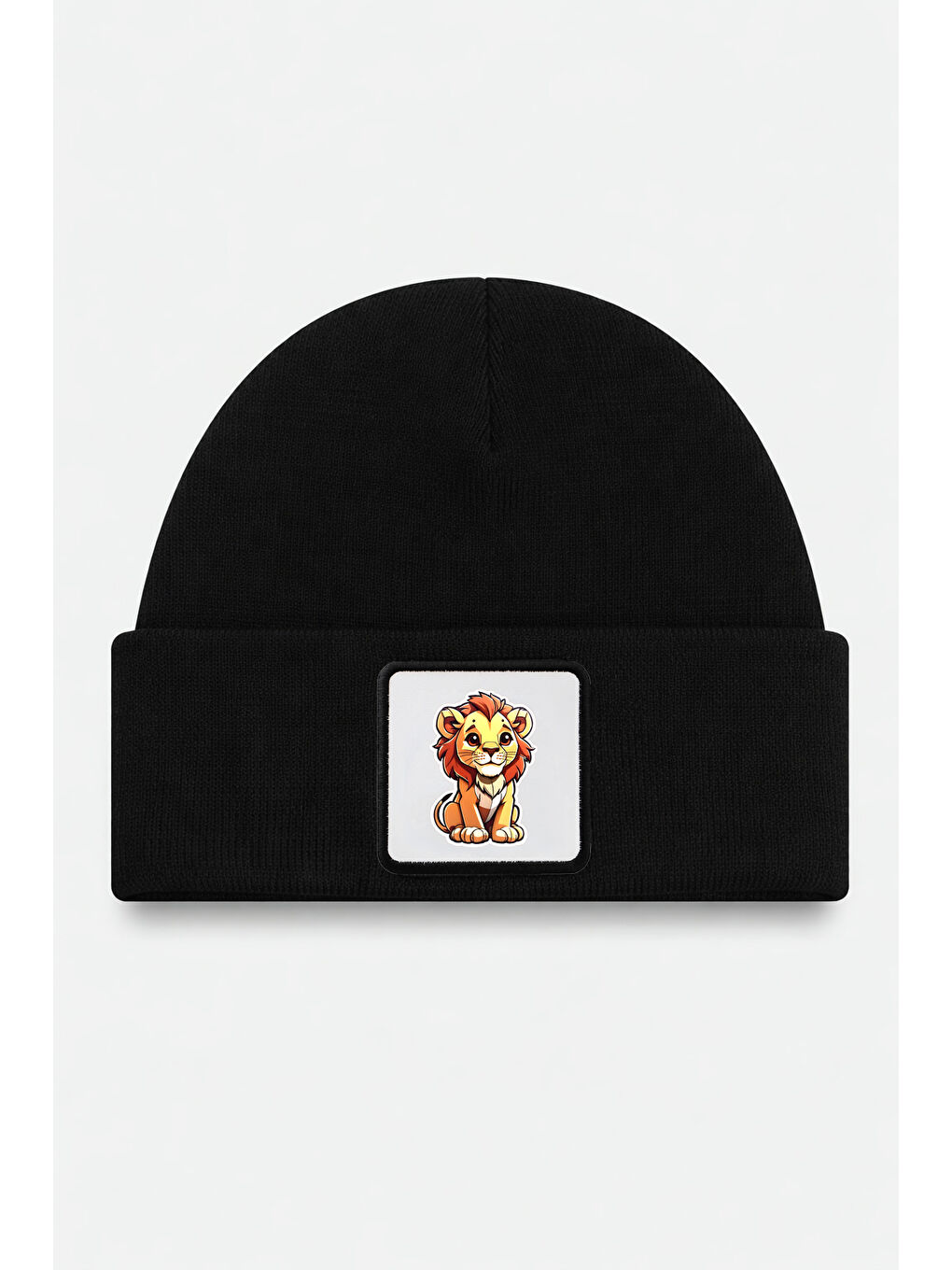 Aslan Logolu Siyah Çocuk Bere