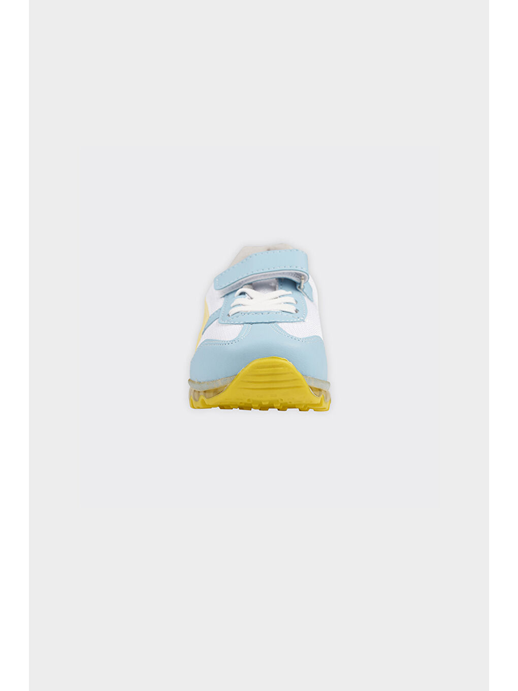 Erkek Çocuk Renk Bloklu Cırt Cırtlı Mavi Spor Ayakkabı-4