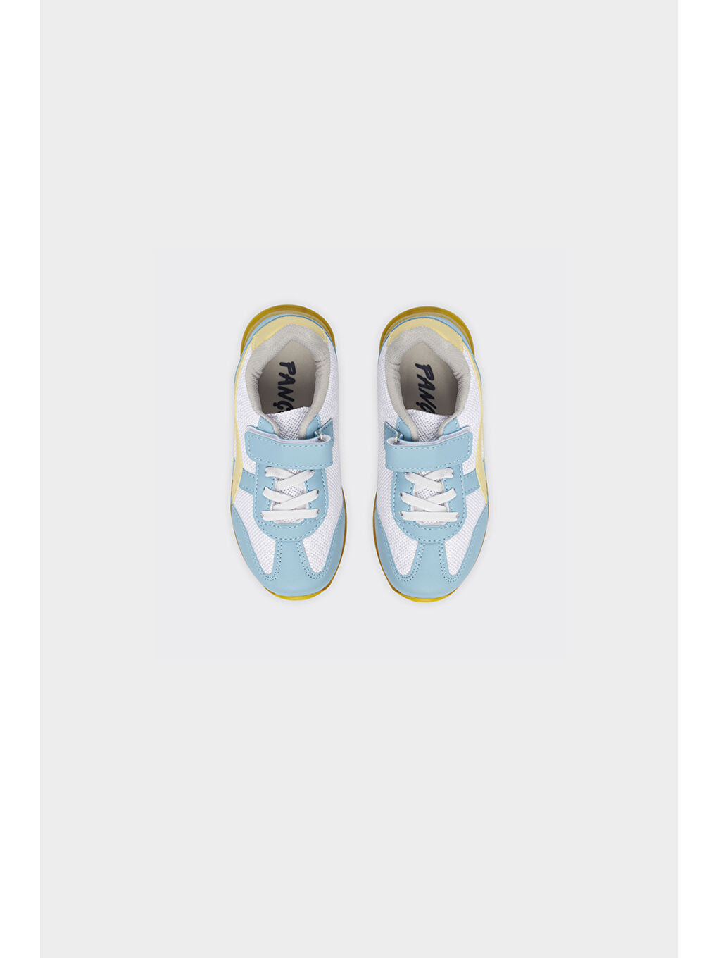 Erkek Çocuk Renk Bloklu Cırt Cırtlı Mavi Spor Ayakkabı-5