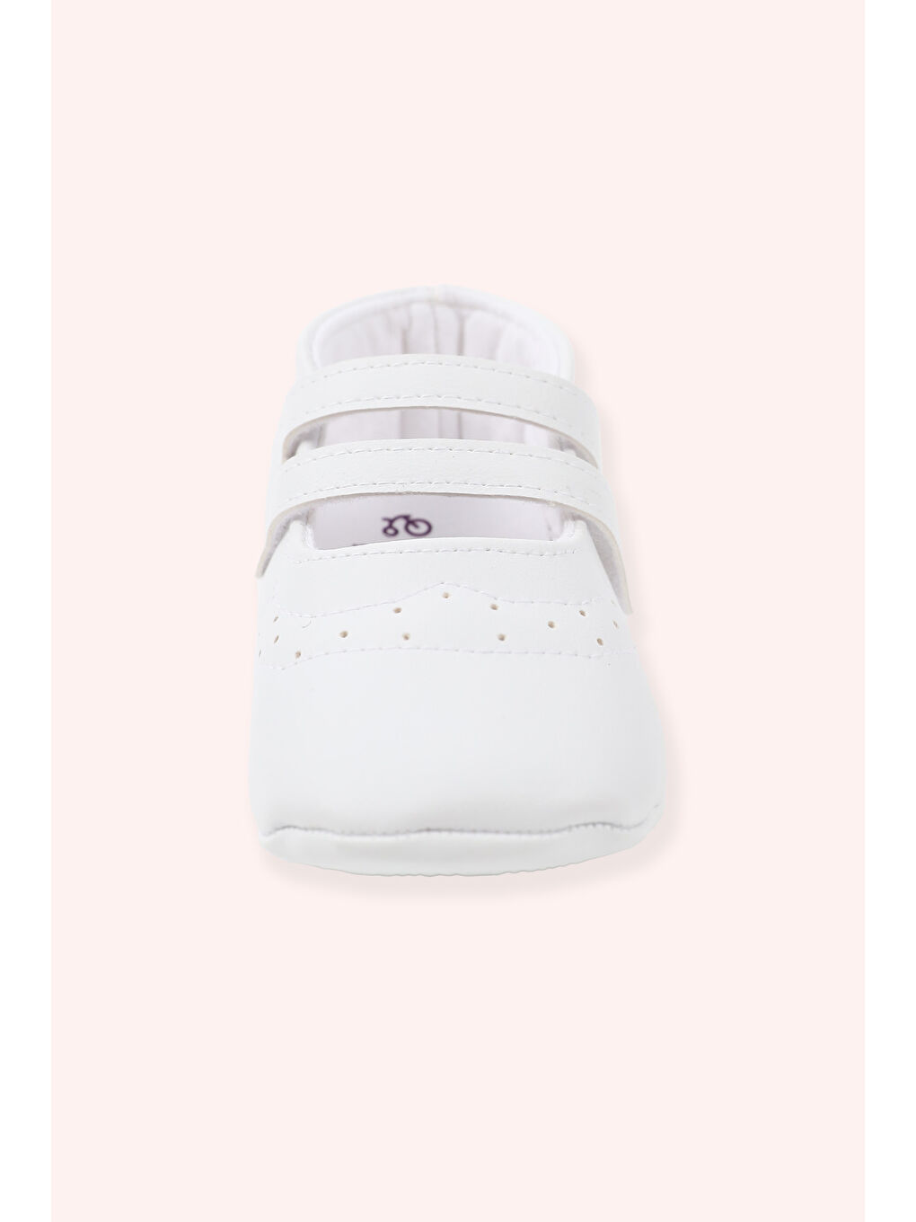 Yenidoğan Kayışlı Beyaz Patik-2