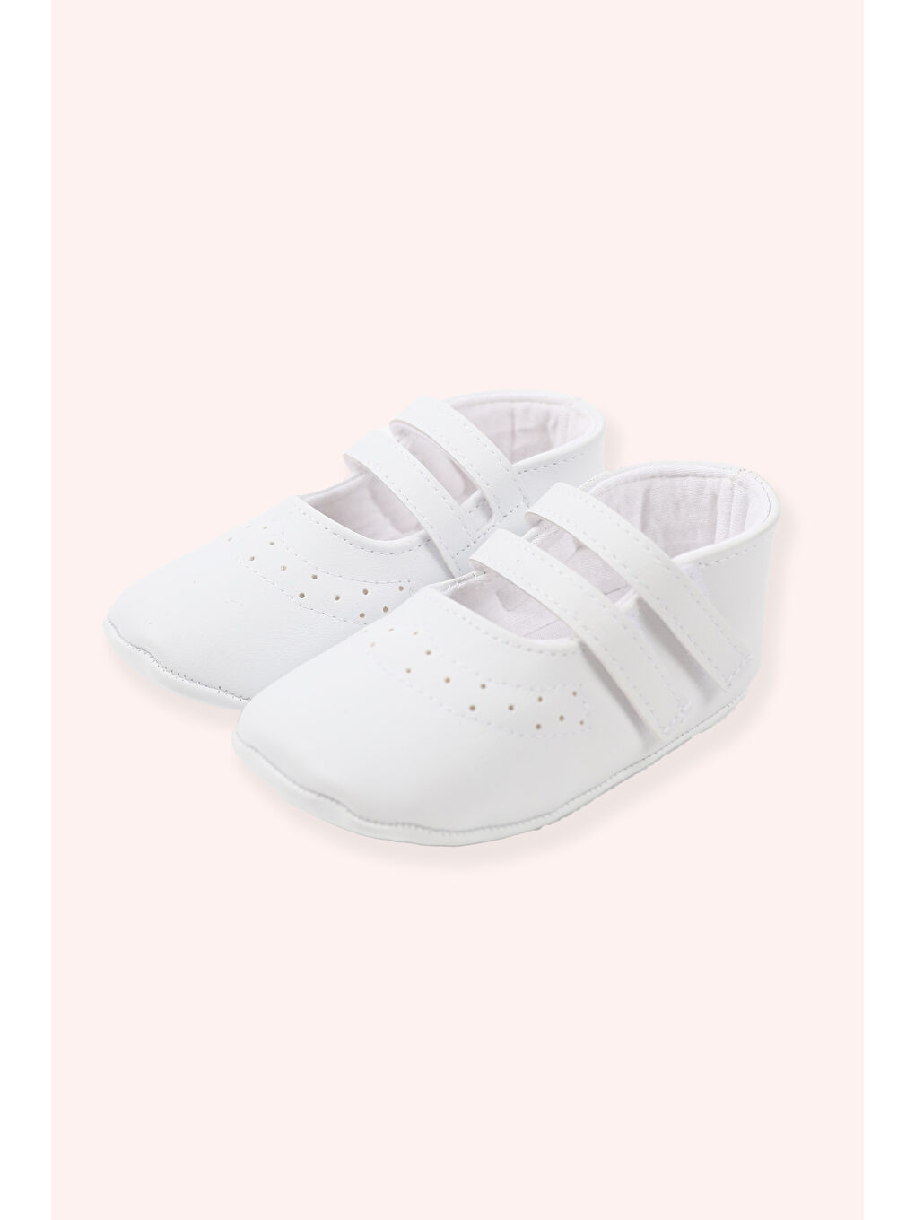 Yenidoğan Kayışlı Beyaz Patik-3